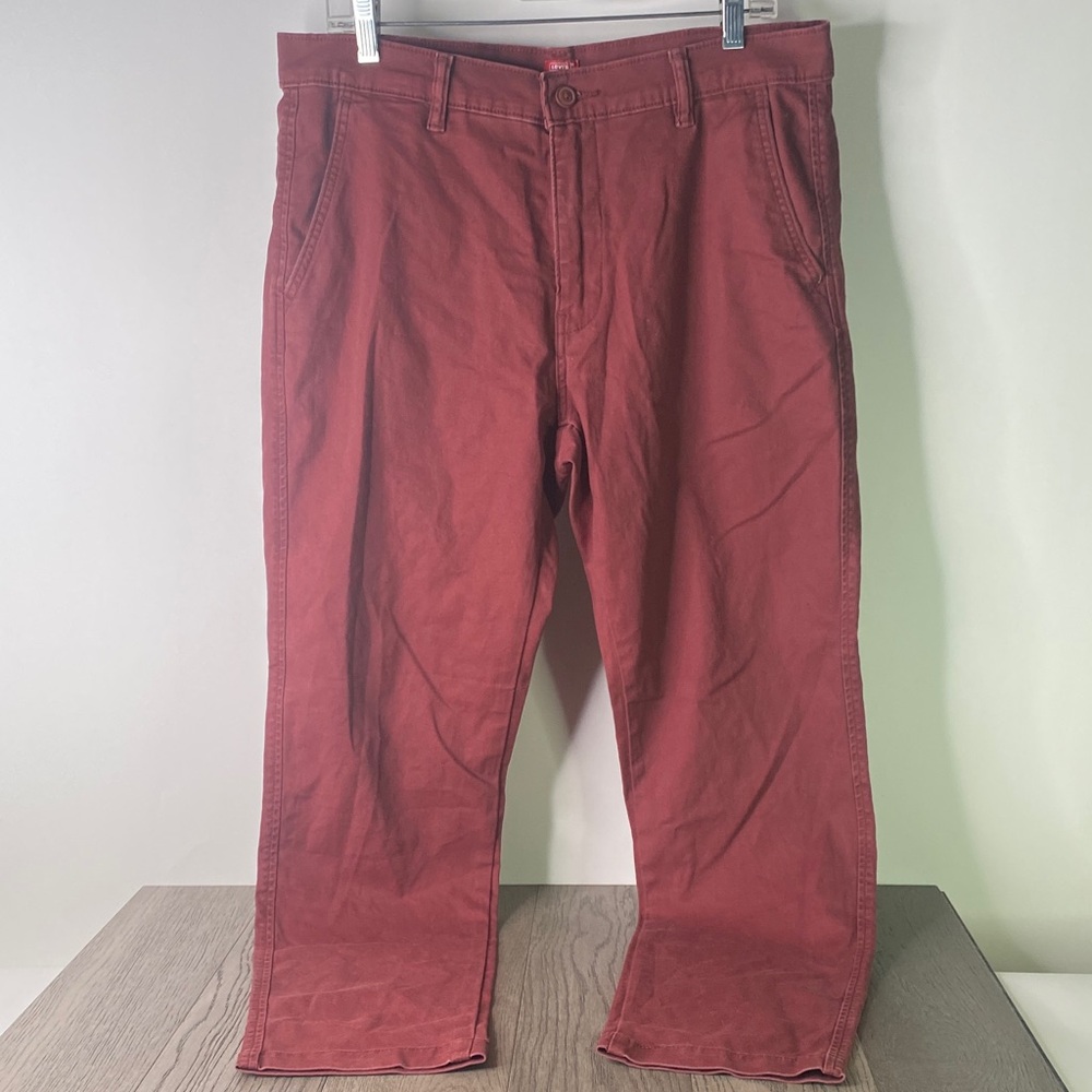 Levi's Men's Size 34x32 Brick Red Chinos - 1005